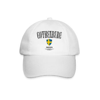 Souvenir Göteborg, Göteborg Schweden - Baseballkappe - Weiß/Weiß - Vorne