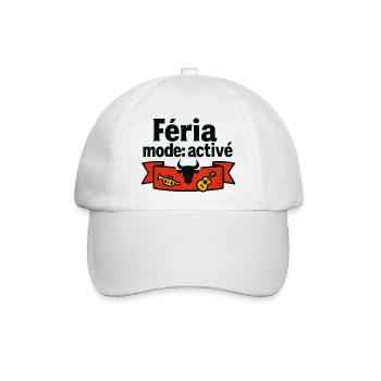 Féria-Modus: Aktiviert - Baseballkappe - Weiß/Weiß - Vorne