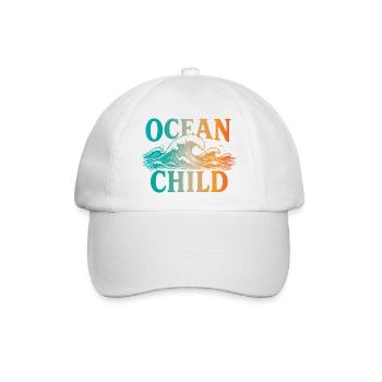 Ocean Child - Baseballkappe - Weiß/Weiß - Vorne
