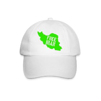 Iran Freiheit Free Iran - Baseballkappe - Weiß/Weiß - Vorne