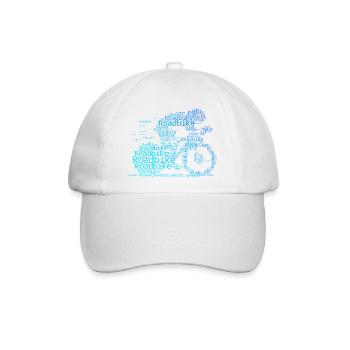 Ein Must Have für echte Rennrad - Baseballkappe - Weiß/Weiß - Vorne