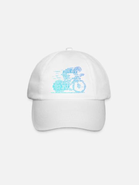 Ein Must Have für echte Rennrad - Baseballkappe - Weiß/Weiß