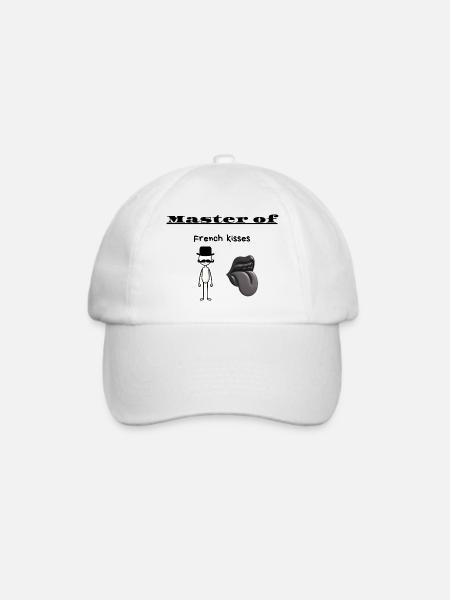 Meister der französischen Küsse - Baseballkappe - Weiß/Weiß