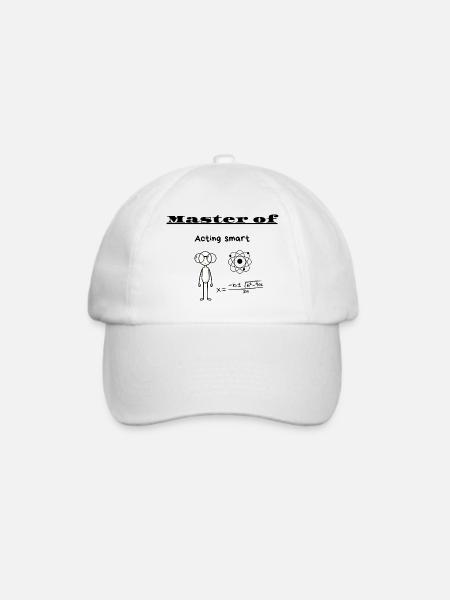 Meister des klugen Schauspiels - Baseballkappe - Weiß/Weiß