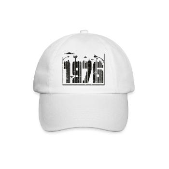 1976 Vintage - Baseballkappe - Weiß/Weiß - Vorne