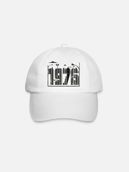 1976 Vintage - Baseballkappe - Weiß/Weiß