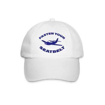 FASTEN YOUR SEATBELT - Baseballkappe - Weiß/Weiß - Vorne