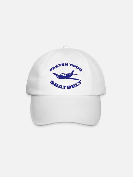 FASTEN YOUR SEATBELT - Baseballkappe - Weiß/Weiß