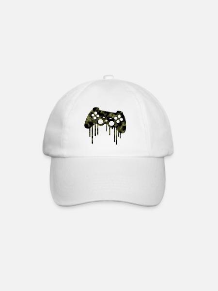 Gamer  - Baseballkappe - Weiß/Weiß