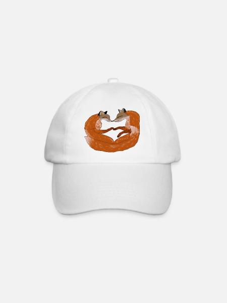 Fuchsherz Zweisamkeit - Baseballkappe - Weiß/Weiß