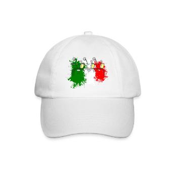 Scooter Italienfarben - Baseballkappe - Weiß/Weiß - Vorne