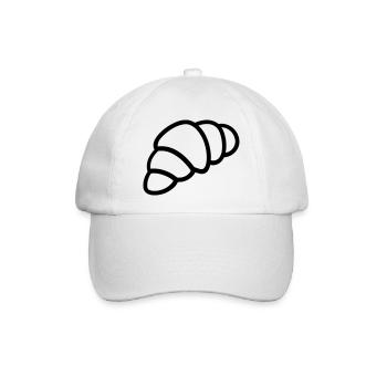 Halbmond - Baseballkappe - Weiß/Weiß - Vorne