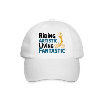 Künstlerischer Radsport - Baseballkappe - Weiß/Weiß - Vorne