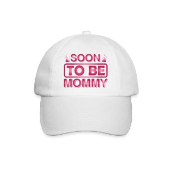 Bald Mama-Muttertag-Shirt - Baseballkappe - Weiß/Weiß - Vorne