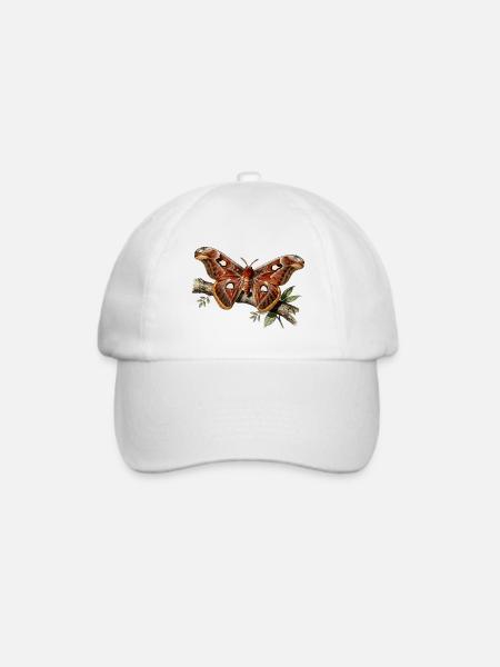 Attacus-Motte - Baseballkappe - Weiß/Weiß