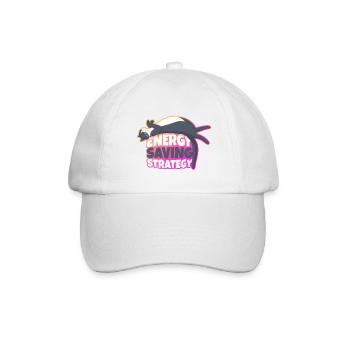 Energiesparstrategie Cat - Baseballkappe - Weiß/Weiß - Vorne
