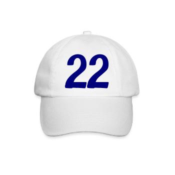 22 - Baseballkappe - Weiß/Weiß - Vorne