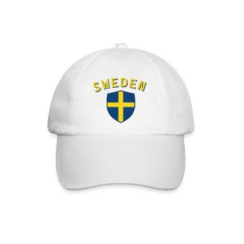 Schweden - Baseballkappe - Weiß/Weiß - Vorne
