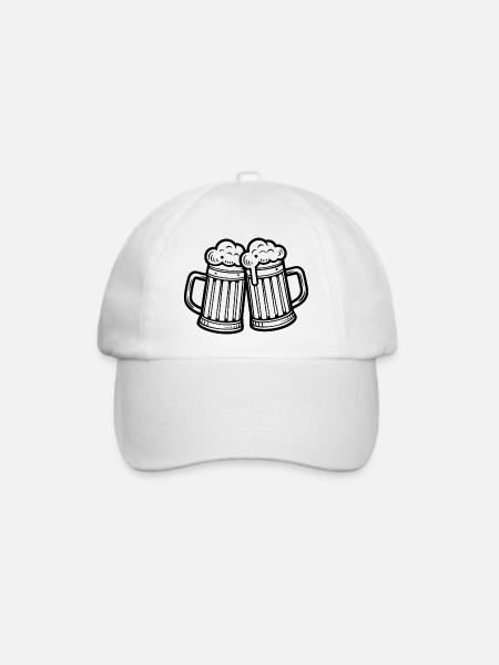 Bier-Prost - Baseballkappe - Weiß/Weiß