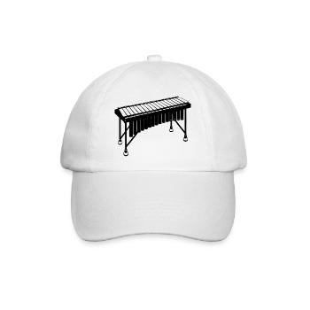 Marimba - Baseballkappe - Weiß/Weiß - Vorne