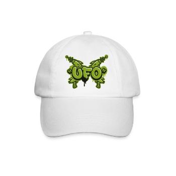 Ufo Laserpistole Graffiti Logo - Baseballkappe - Weiß/Weiß - Vorne