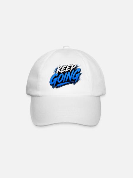 Weiter so, Graffiti-Boost - Baseballkappe - Weiß/Weiß