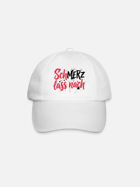 SchMerz lass nach - nein zu Merz - Baseballkappe - Weiß/Weiß