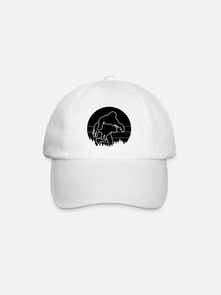 Sasquatch und Stier - Baseballkappe - Weiß/Weiß