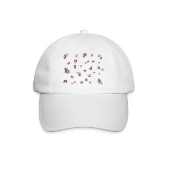 lila Mohn - Baseballkappe - Weiß/Weiß - Vorne