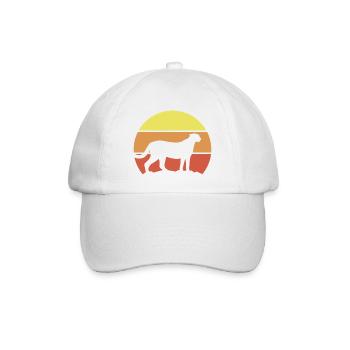 Gepard Retro Style - Baseballkappe - Weiß/Weiß - Vorne