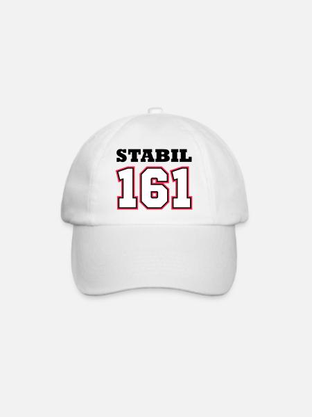 STABIL 161 - FOOTBALL RED - Baseballkappe - Weiß/Weiß