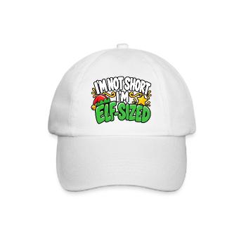 Ich bin nicht klein, ich elfgroß - Baseballkappe - Weiß/Weiß - Vorne