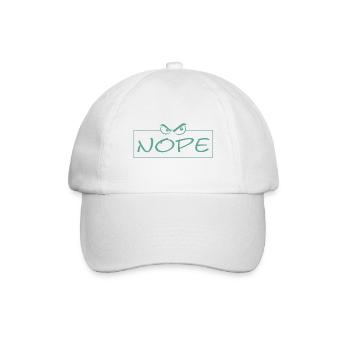 Nope - Baseballkappe - Weiß/Weiß - Vorne