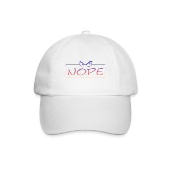 Nope - Baseballkappe - Weiß/Weiß - Vorne