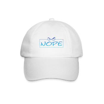 Nope - Baseballkappe - Weiß/Weiß - Vorne