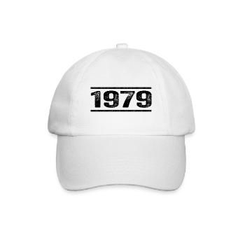 1979 Retro 1979 Geburtstag 1979 Vintage 1979 - Baseballkappe - Weiß/Weiß - Vorne