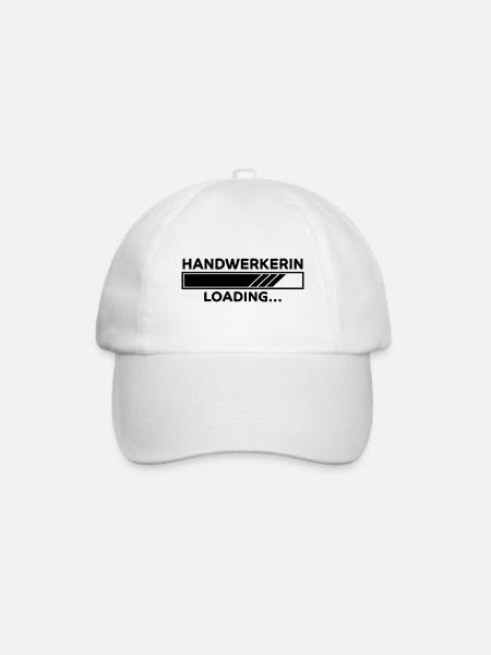 Handwerkerin Spruch Lustiges Handwerkerin Geschenk - Baseballkappe - Weiß/Weiß