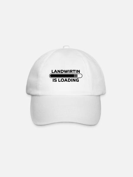 Landwirtin Spruch Fun Lustiges Landwirtin Geschenk - Baseballkappe - Weiß/Weiß
