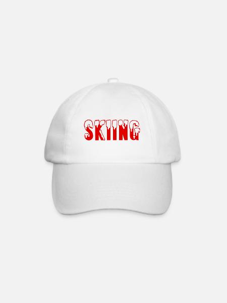 skiing - Baseballkappe - Weiß/Weiß