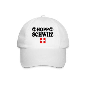 Schweiz - Baseballkappe - Weiß/Weiß - Vorne