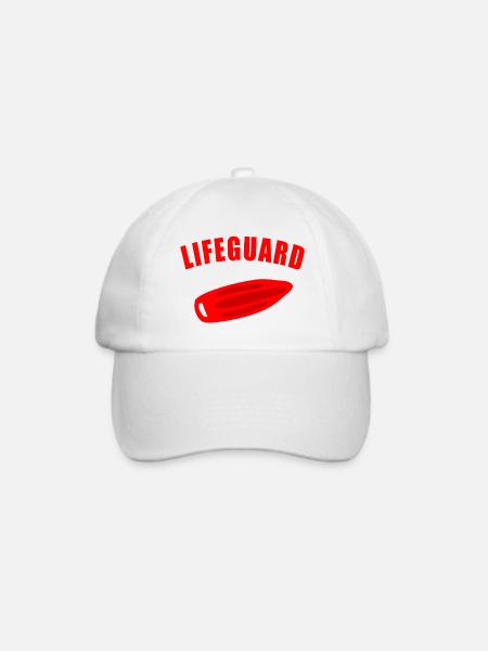 LIFEGUARD Schwimmer Rettungsschwimmer Bademeister - Baseballkappe - Weiß/Weiß