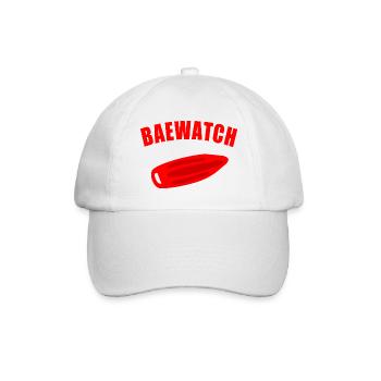BAEWATCH LIFEGUARD Schwimmer Bademeister Schwimm - Baseballkappe - Weiß/Weiß - Vorne