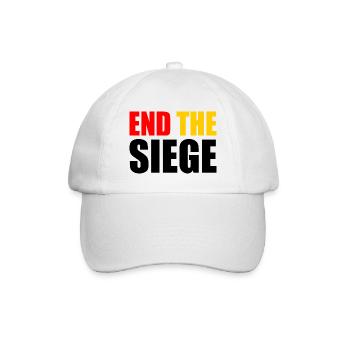 End the siege - Baseballkappe - Weiß/Weiß - Vorne
