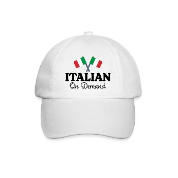 Italienisch Übersetzer Italienisch Dolmetscher - Baseballkappe - Weiß/Weiß - Vorne