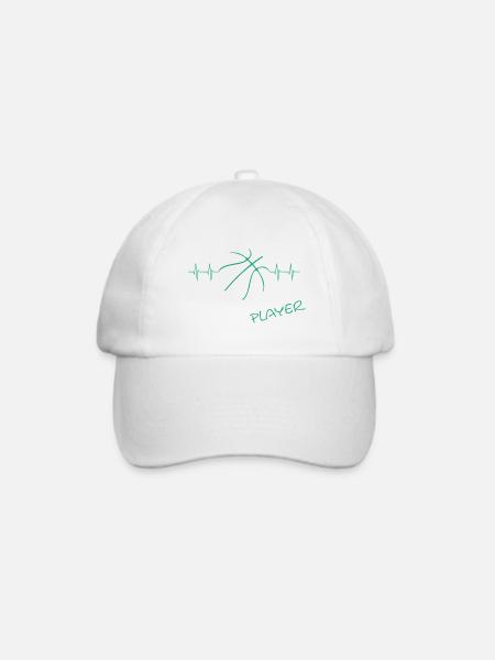 Basketball Player - Baseballkappe - Weiß/Weiß