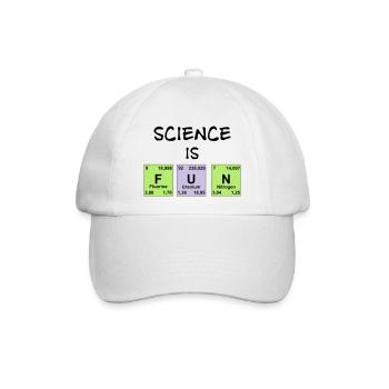 Science is Fun - Baseballkappe - Weiß/Weiß - Vorne