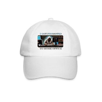 promoted to home office - Baseballkappe - Weiß/Weiß - Vorne