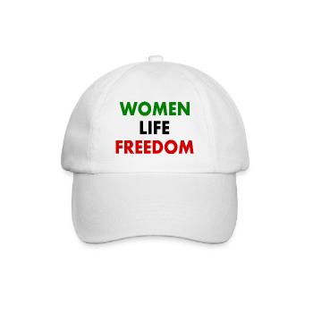 Women life freedom - Baseballkappe - Weiß/Weiß - Vorne