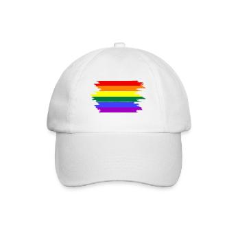 Pride Month, Regenbogen - Baseballkappe - Weiß/Weiß - Vorne