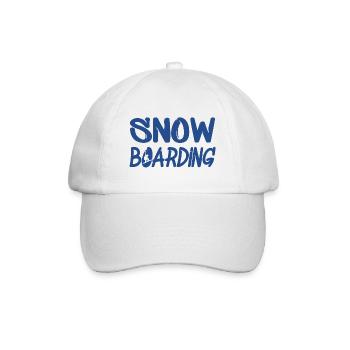 snowboarding boarden - Baseballkappe - Weiß/Weiß - Vorne